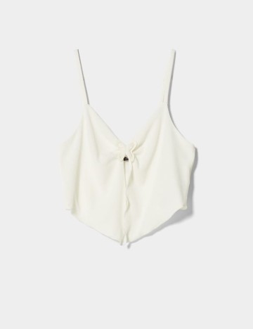 Top Bershka, alb, XS