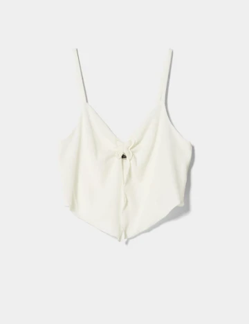 Top Bershka, alb, XS