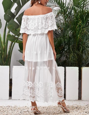 Rochie lunga SHEIN, alb, XS