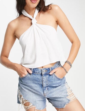 
						Top Bershka, alb, XS