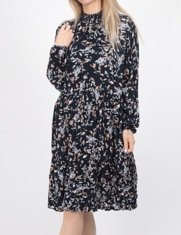 Rochie scurta Kaffe, bleumarin inchis, 38