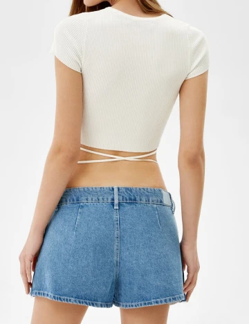 Top Bershka, alb, S