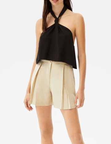 
						Top Bershka, negru, XS
