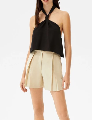 Top Bershka, negru, XS