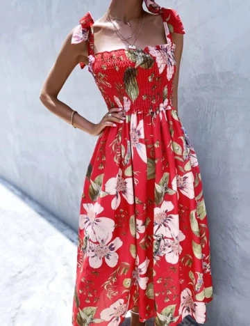 Rochie lunga SHEIN, rosu, XS