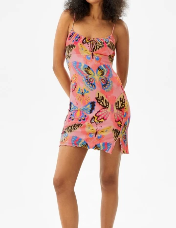 Rochie scurta Bershka, roz, M