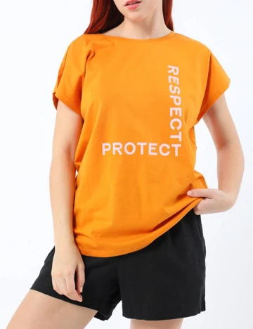 Tricou Vero Moda, portocaliu, M Portocaliu