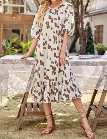 Rochie medie SHEIN, bej, S