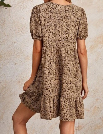 Rochie scurta Emery Rose, maro, S