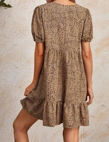 Rochie scurta Emery Rose, maro, S