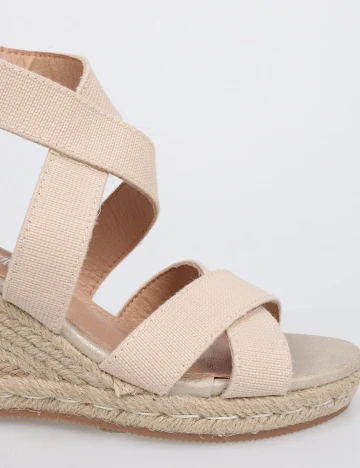 Sandale Linea Loresi, crem, 36