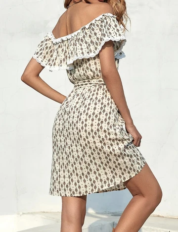 Rochie scurta SHEIN, crem, XS Crem