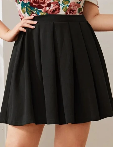 Fusta SHEIN CURVE, negru, 1 XL