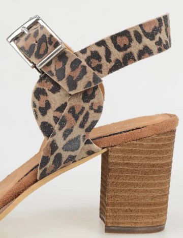 Sandale Excellent, animal print, 41