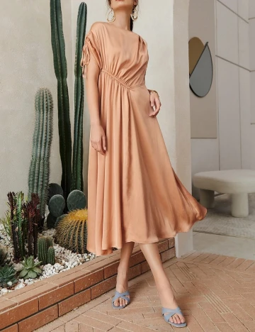 Rochie medie SHEIN, piersica, S