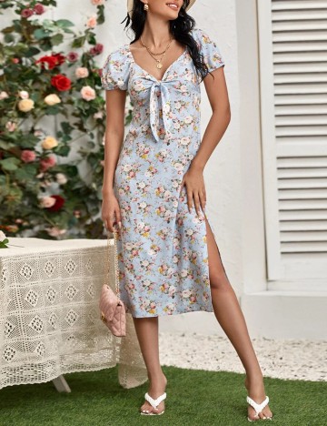 Rochie medie SHEIN, floral, S