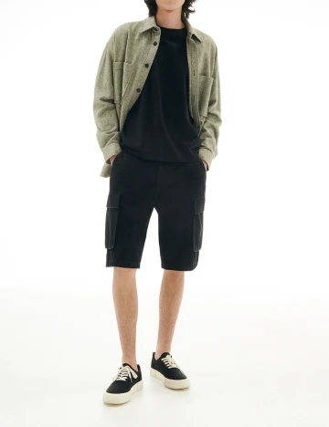 Pantaloni scurti Reserved, negru, 30 Negru
