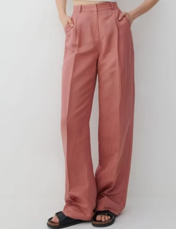 Pantaloni Reserved, roz pudra, 36