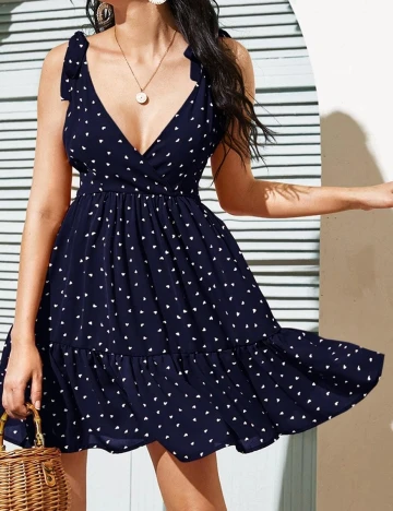 Rochie scurta SHEIN, bleumarin, XL