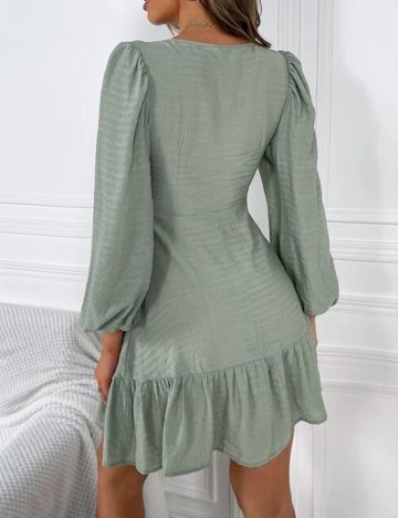 Rochie scurta SHEIN, verde, XS