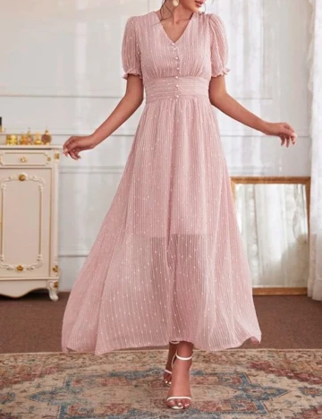 Rochie Lunga SHEIN, roz, M