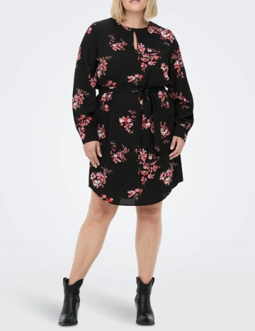 Rochie scurta Only Carmakoma, negru, 46