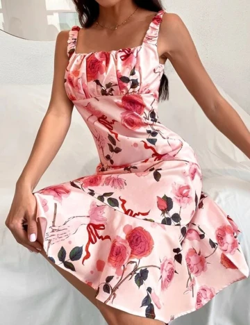 Rochie medie SHEIN, roz, L