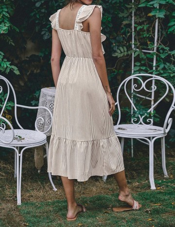Rochie medie SHEIN, crem, M