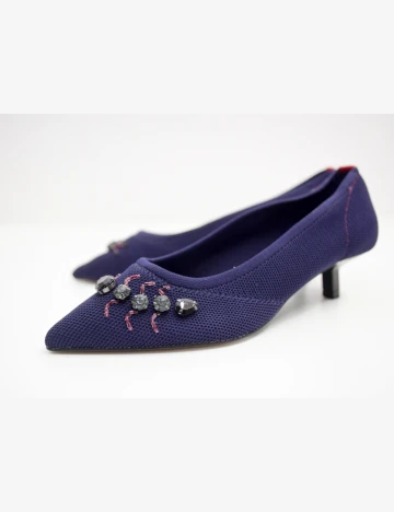 Pantofi Stradivarius, albastru inchis