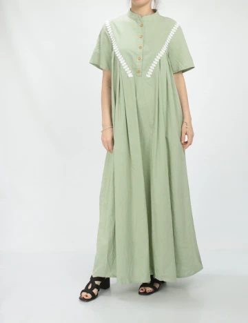 Rochie lunga SHEIN, verde, M
