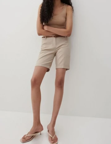 Pantaloni scurti Reserved, maro deschis, 46 Maro
