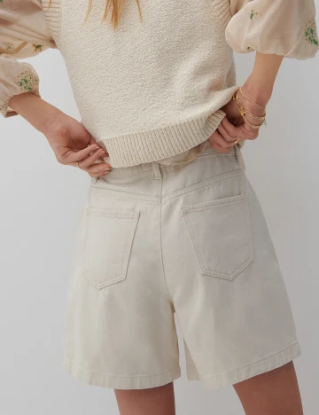 Pantaloni scurti Reserved, crem, 40