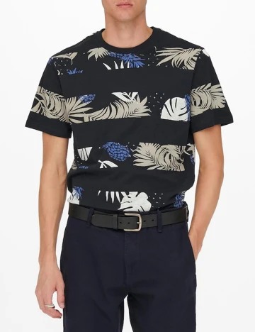 Tricou Only, bleumarin inchis, M