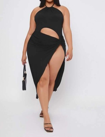 Rochie medie SHEIN CURVE, negru, 3XL