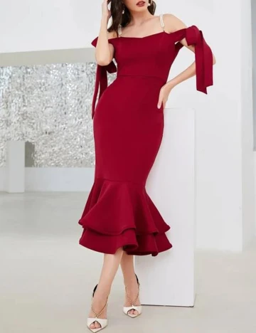 Rochie Medie SHEIN, rosu, M