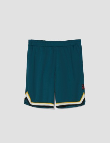 Pantaloni scurti Bershka, verde, S