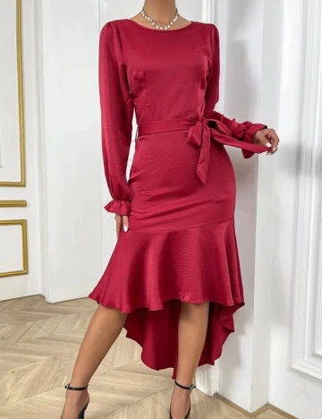 Rochie medie SHEIN, visiniu, S
