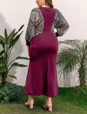 Rochie Lunga SHEIN CURVE, magenta, 4XL