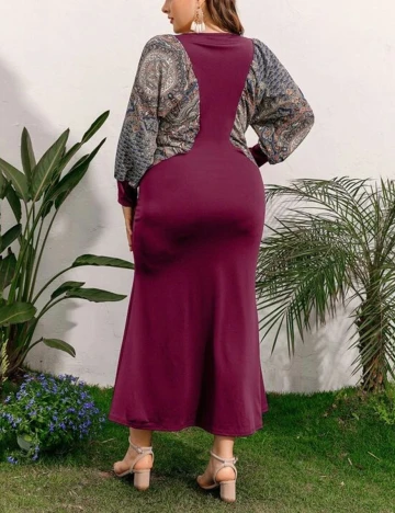 Rochie Lunga SHEIN CURVE, magenta, 4XL Mov