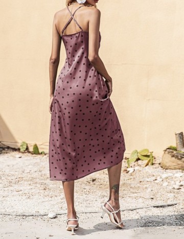 Rochie medie SHEIN, pruna, XS