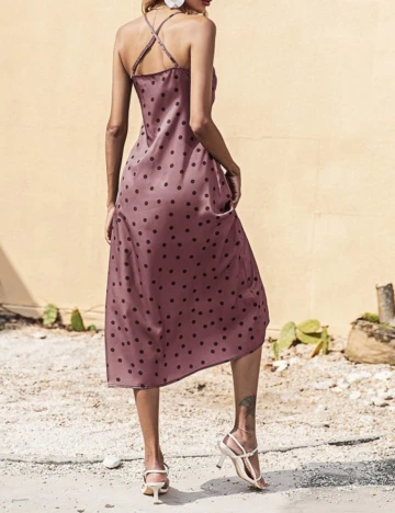 Rochie medie SHEIN, pruna, XS