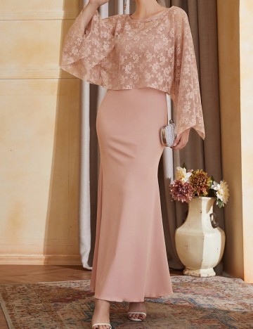 Rochie lunga SHEIN, roz, XL