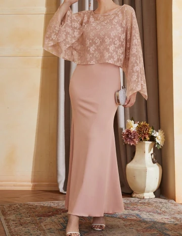 Rochie lunga SHEIN, roz, XL Roz