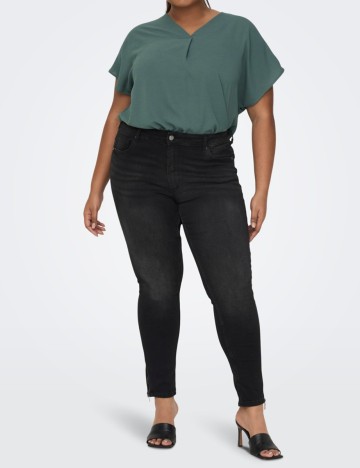 Bluza Only Carmakoma, verde, 46