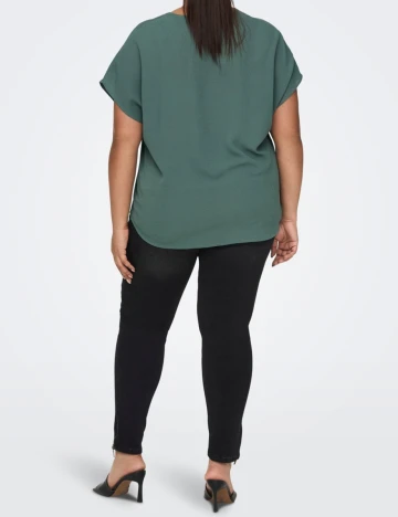 Bluza Only Carmakoma, verde, 46 Verde