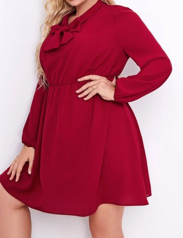 Rochie scurta SHEIN CURVE, rosu, 0 XL