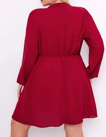 Rochie scurta SHEIN CURVE, rosu, 0 XL