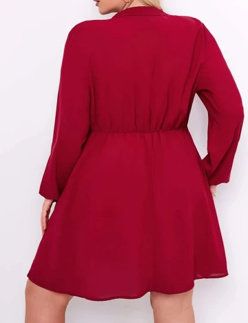 Rochie scurta SHEIN CURVE, rosu, 0 XL