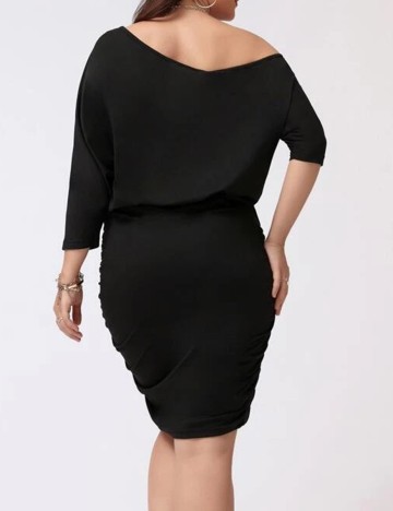Rochie scurta SHEIN CURVE, negru, 3XL