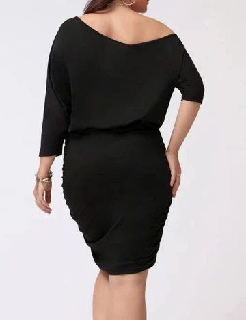 Rochie scurta SHEIN CURVE, negru, 3XL